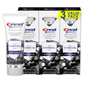 Crest 3D White Whitening Therapy Charcoal Deep Clean Toothpaste – Mint, 3.5 oz, Pack of 3