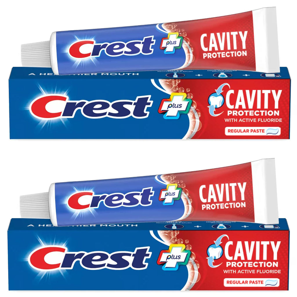 Crest Cavity Protection Toothpaste, Regular 8.2 oz (Pack of 2)