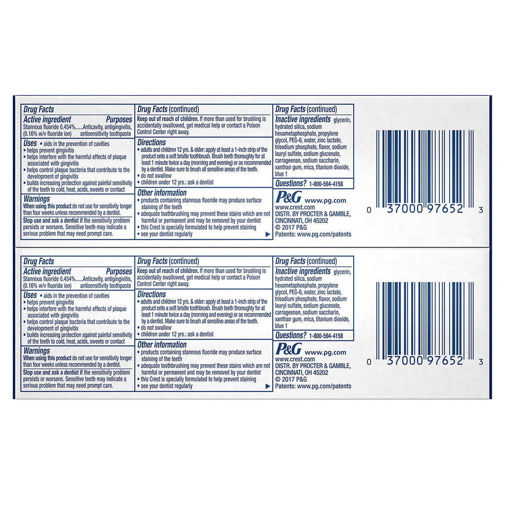 Crest Pro-Health Advanced Whitening Toothpaste Twin Pack | Stronger Teeth & Healthier Gums