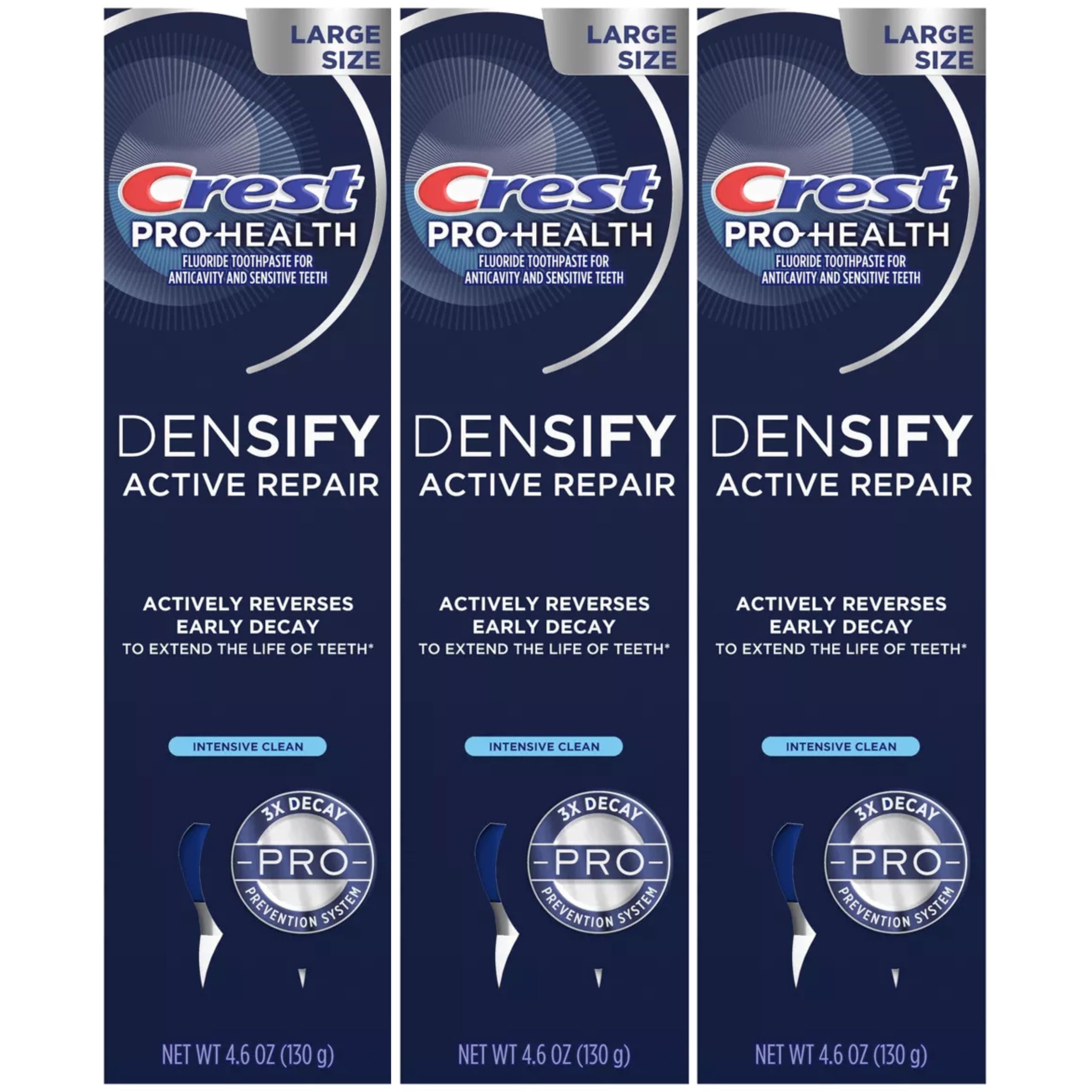 Crest Pro-Health Densify Toothpaste – Intensive Clean, 4.6 oz (Pack of 3)