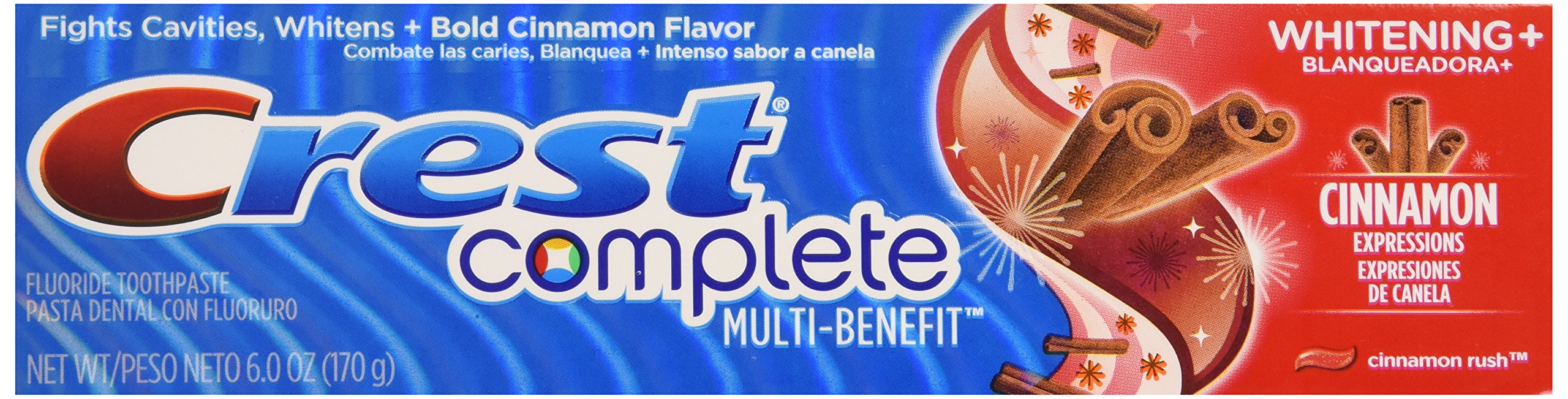 Crest Whitening Expressions Fluoride Anticavity Toothpaste Cinnamon Rush 6 oz