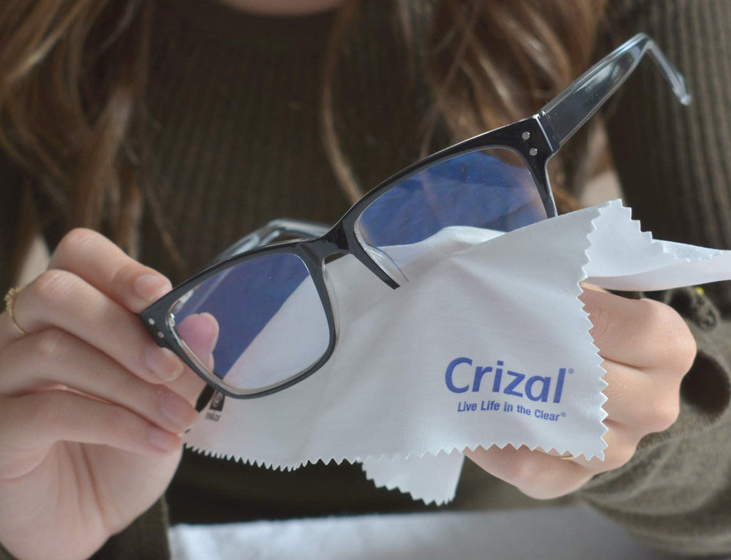 Crizal 4 Pack Cleaning Cloths - Premium Microfiber for AR Lenses
