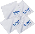 Crizall Microfiber Cleaning Cloth for Glasses, 4 Pack | Best Microfiber Cloths for Crizal Anti-Reflective Lenses