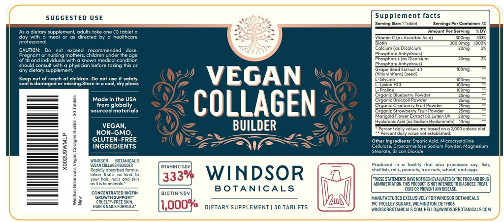 Vegan Collagen for Women and Men – Plant-Based Booster (Gluten-Free)