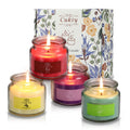 CUKIY Jar Candle Classic Scent 4-Pack – Smoke-Free Colorful Aromatherapy Gift Set