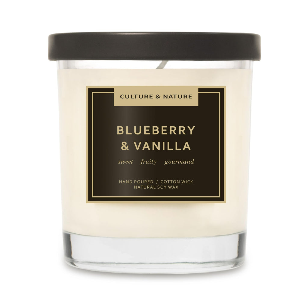 CULTURE & NATURE 7oz Natural Soy Wax Candle – Blueberry & Vanilla