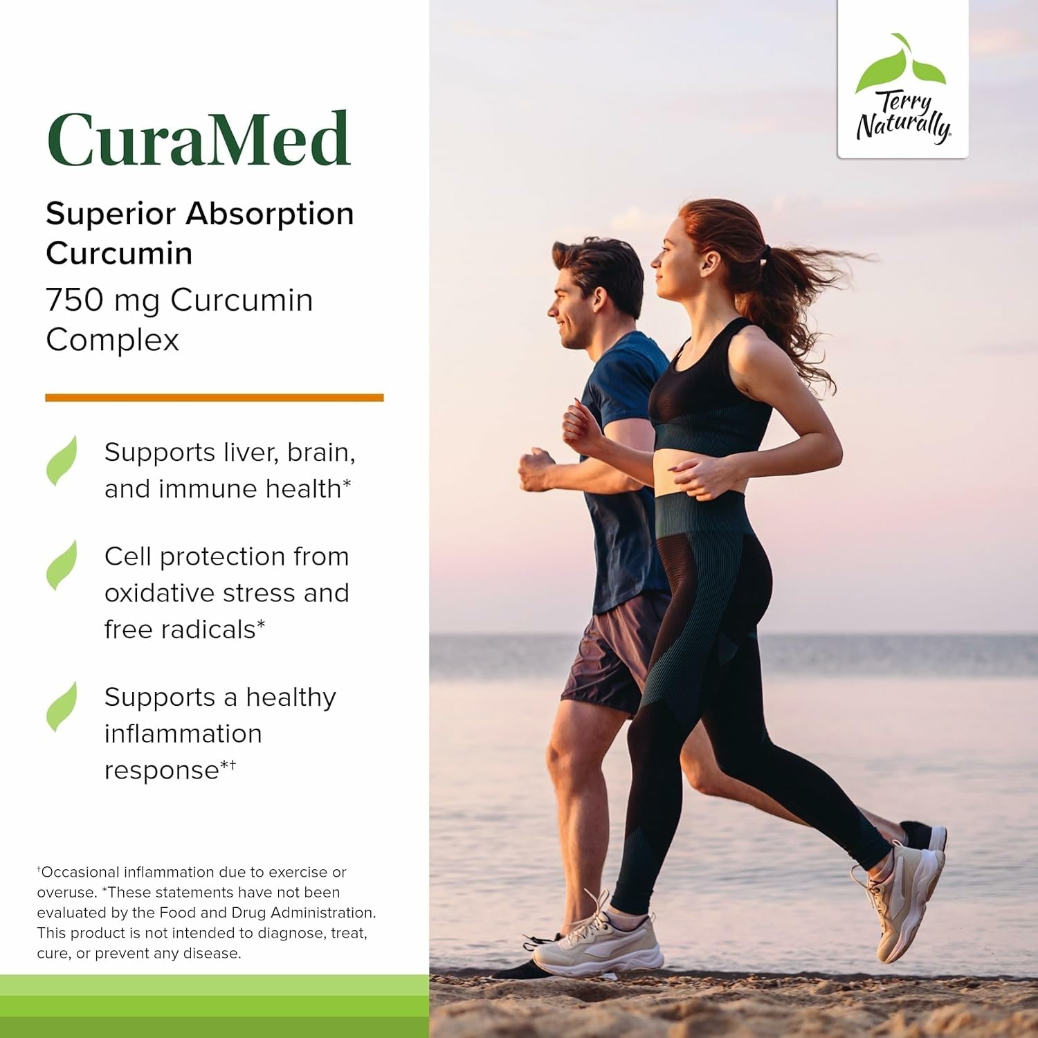 Terry Naturally CuraMed 750mg Curcumin - Brain & Heart Health (Pack of 3)