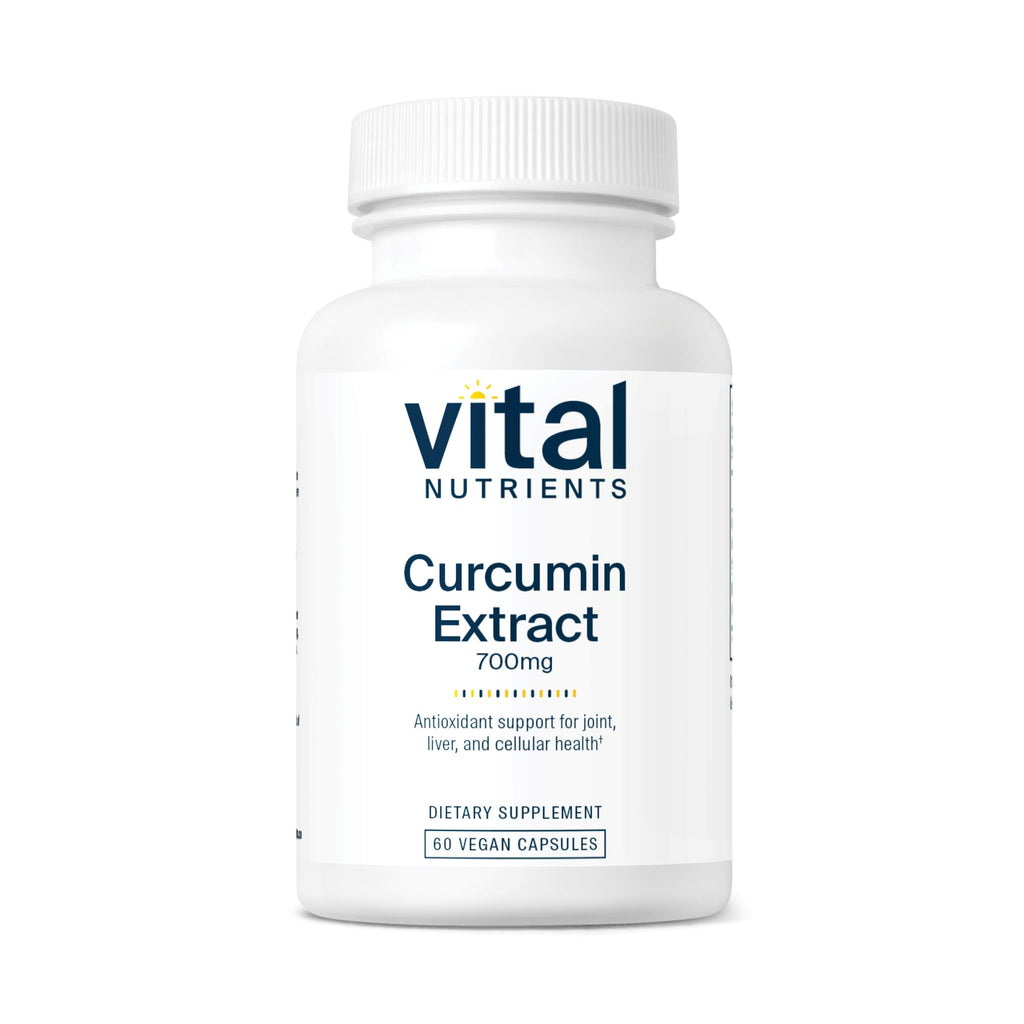 Vital Nutrients Curcumin Extract 700mg – Vegan Curcumin with Black Pepper (Bioperine) – 60 Capsules