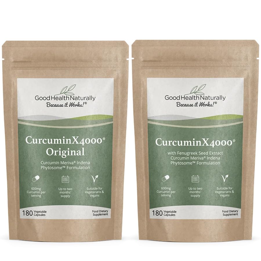CurcuminX4000 with Fenugreek – Meriva Curcumin Phytosome Herbal Supplement (Refill Pouch)