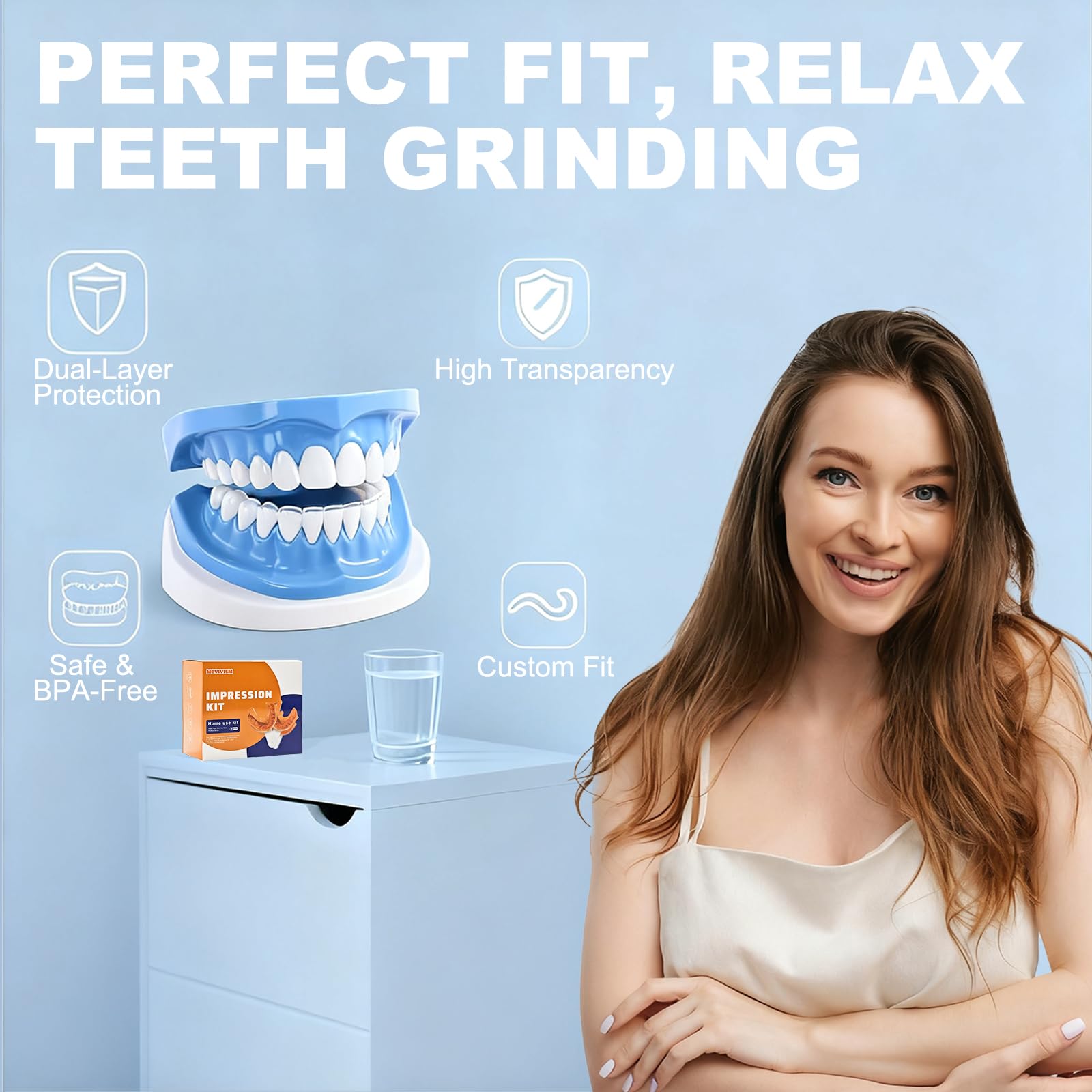 Bruxism Night Guard - Custom, BPA-Free, Comfortable Mouthguard