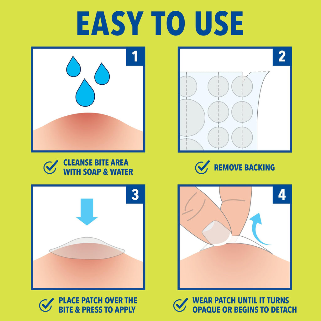 Cutter Bug Bite Patches – Itch Relief Hydrocolloid Patches for Kids & Adults | 51 Count