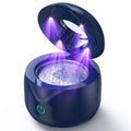CXRUY Ultrasonic Retainer Cleaner - UV Dental Cleaning Pod (Navy Blue)