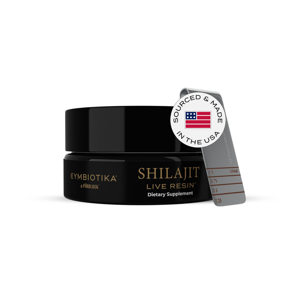 CYMBIOTIKA Pure Himalayan Shilajit Resin 500mg – 84+ Minerals, Fulvic Acid & Elemental Gold