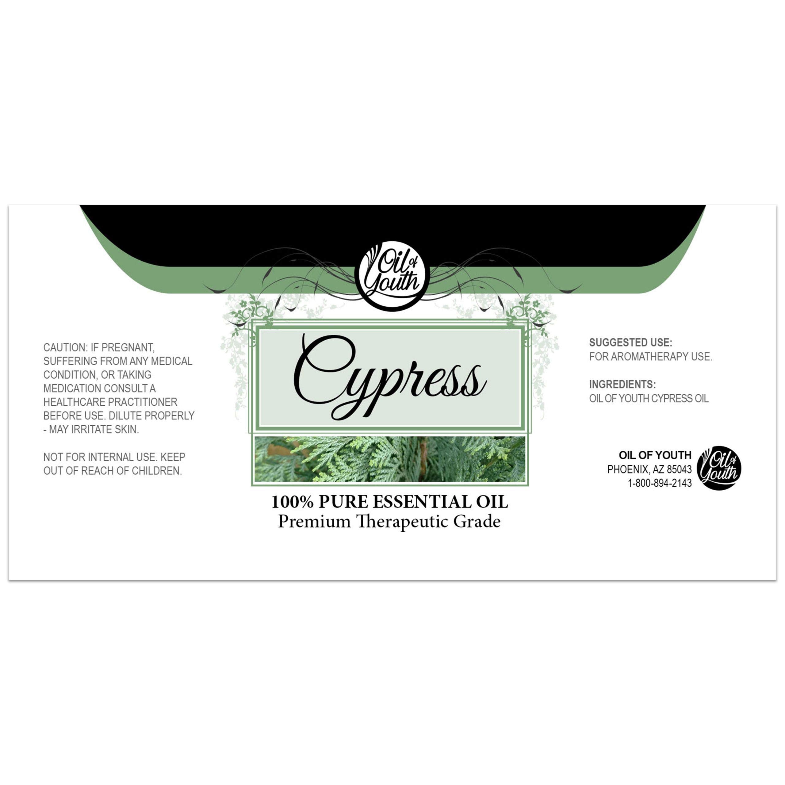 Oil of Youth Cypress Essential Oil 4 oz – Therapeutic Grade Aromatherapy