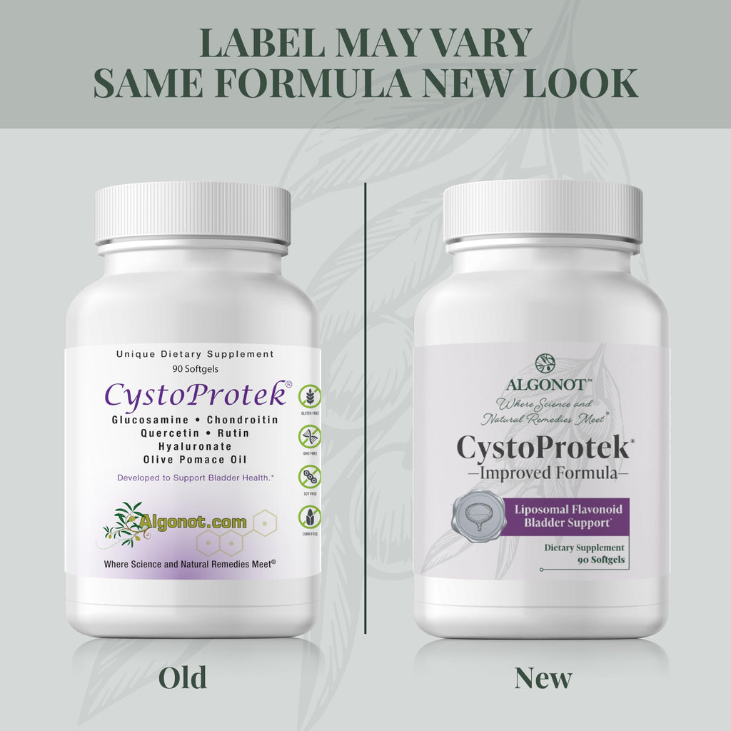 CystoProtek 1 Pack by Algonot – Patented Formula for Bladder Health