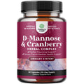 D Mannose with Cranberry - 1000mg D Mannose Capsules for Kidney Defense, Urinary Tract Health & Bladder Support - 60 Count