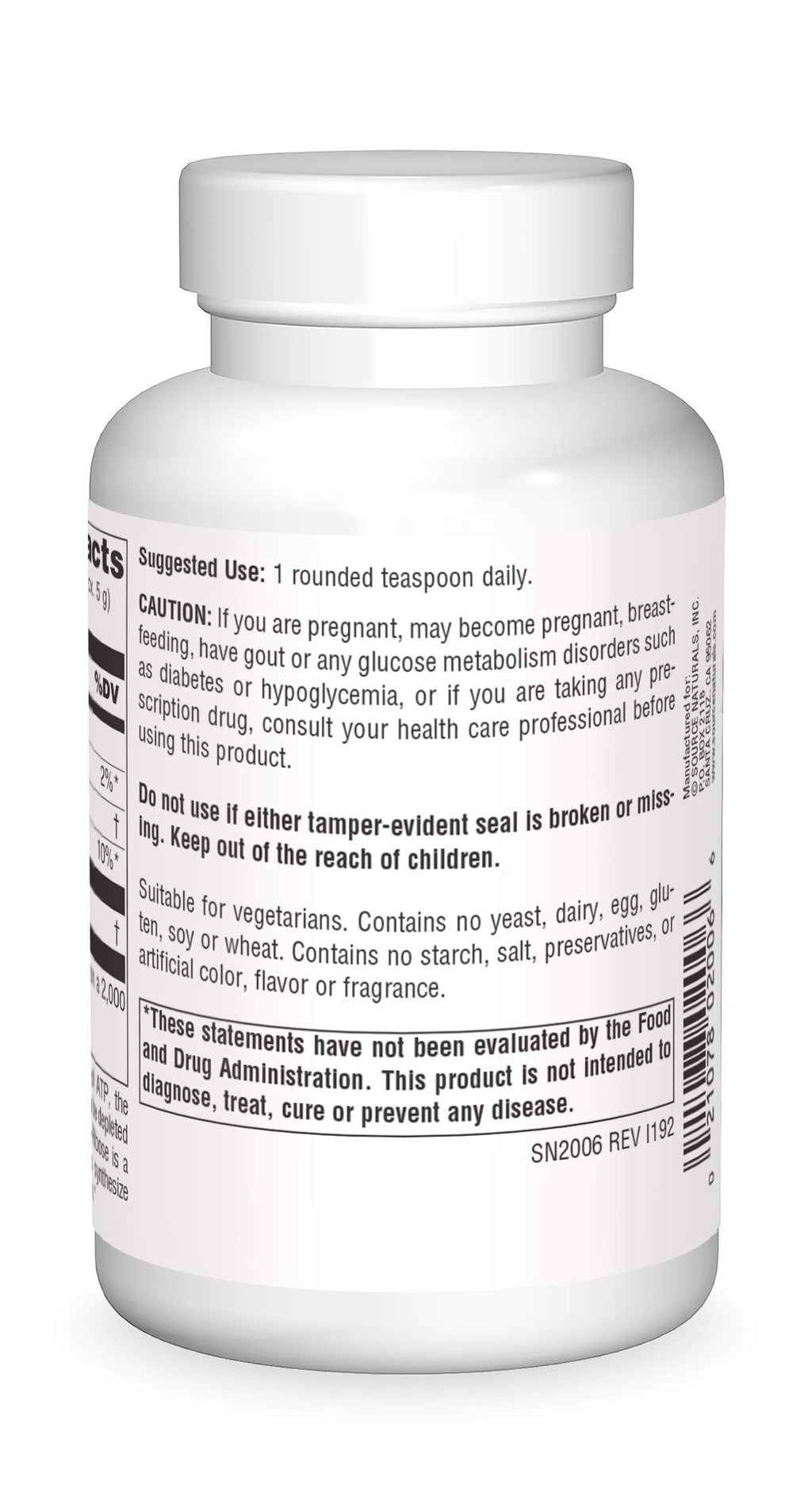 Source Naturals D-Ribose - 100 g Powder | Enhances ATP Energery*