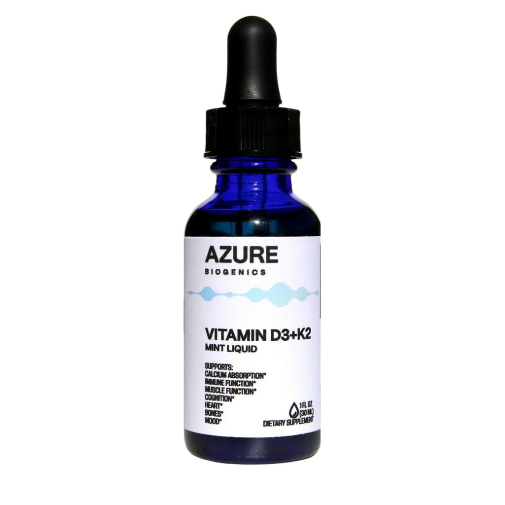 D3+K2 Liquid Mint Drops – High Potency Bioavailable D3 2500 IU, MK7 250 mcg