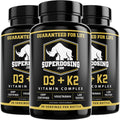 SuperDosing D3K2 10,000 IU + 1,500 mcg MK-4 | 3 Bottle Pack