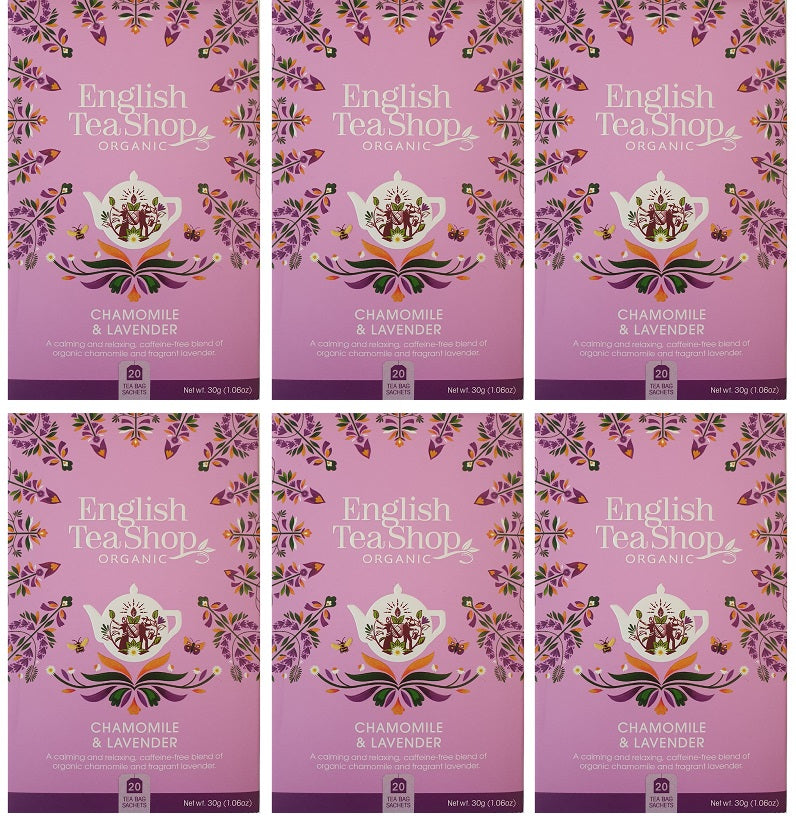6 x English Tea Shop Chamomile & Lavender - 20Bags