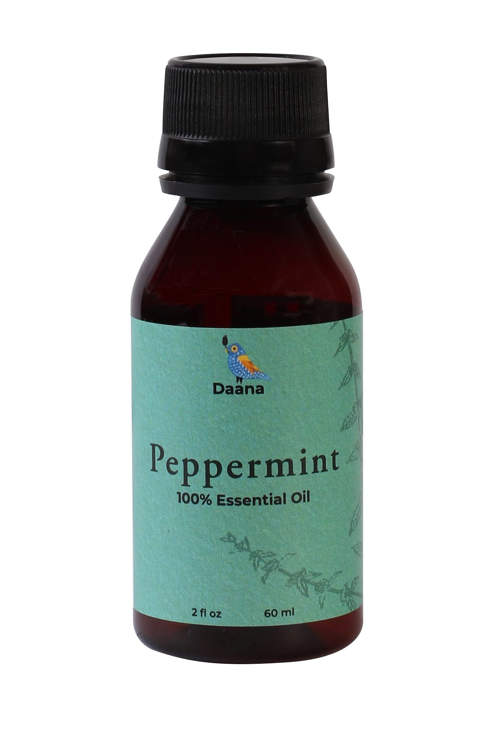 DAANA Peppermint Essential Oil - 100% Pure & Undiluted, 2 Fl Oz