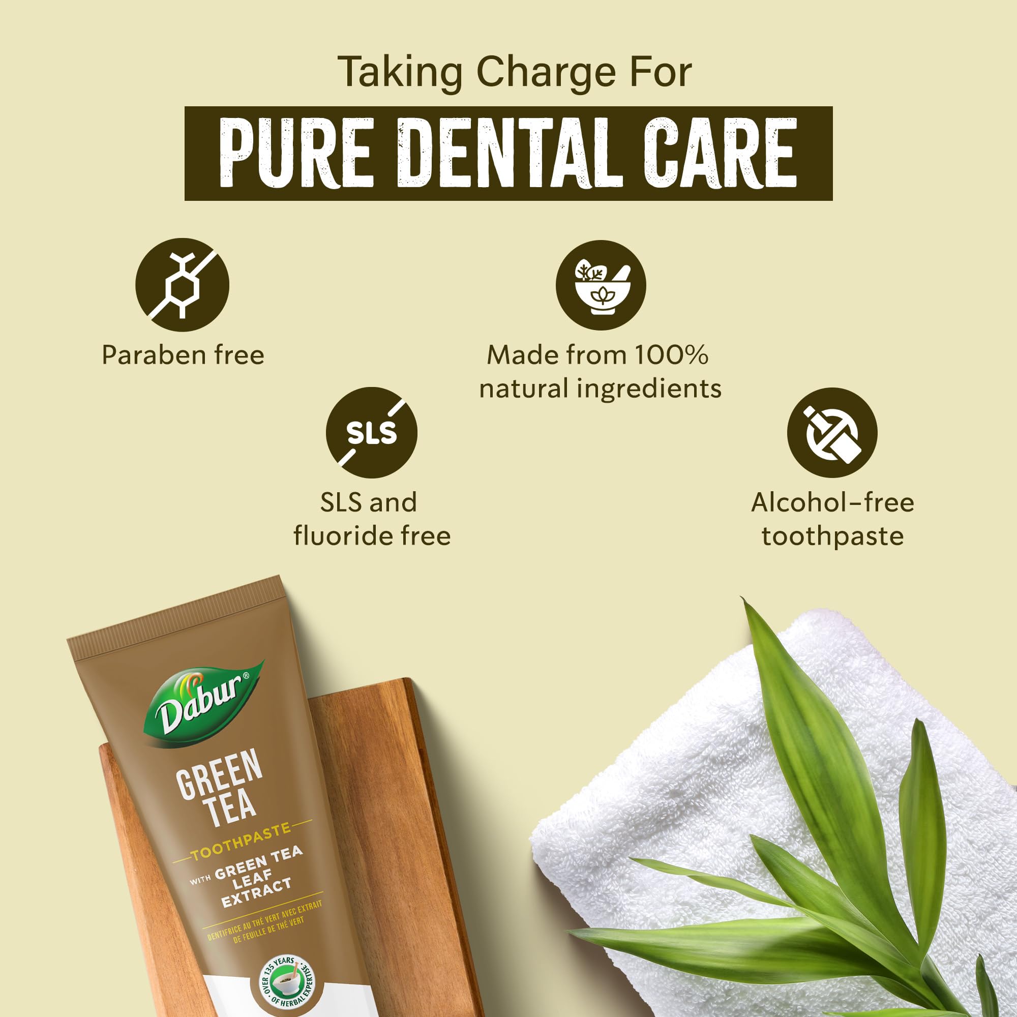 Dabur Green Tea Toothpaste 100 ml – Long-Lasting Freshness & Healthy Gums