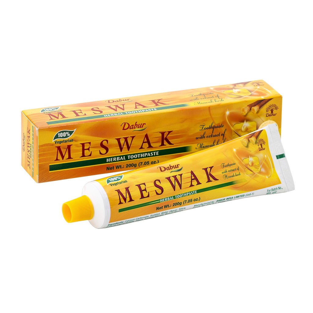Dabur Meswak Toothpaste – Fluoride Free, Miswak Essence (Pack of 3)