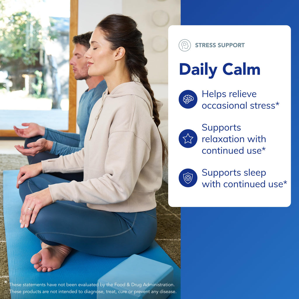 Pure Encapsulations Daily Calm – Vegan Stress & Sleep Support | Ashwagandha, Saffron, GABA & L-Theanine | 60 Capsules