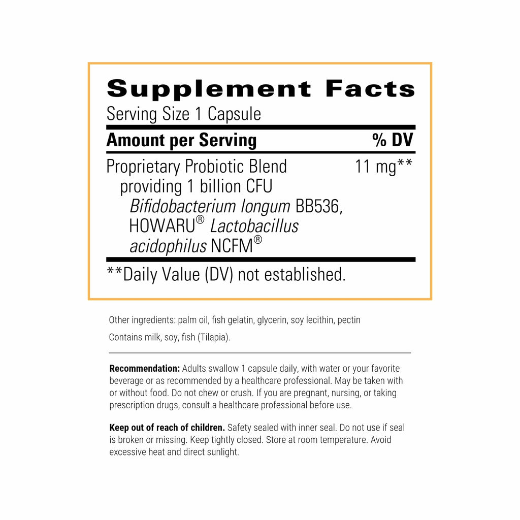 Integrative Therapeutics Probiotic Pearls - Daily Digestive & Immune Support - Soy-Free - 30 Count
