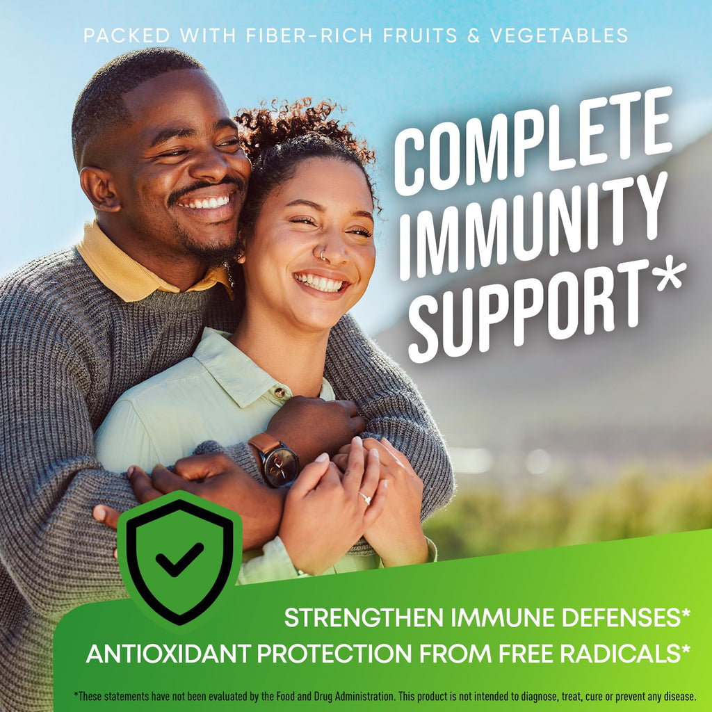 Fruits and Veggies High-Fiber Supplement for Immunity, Gut & Energy | Reds & Greens