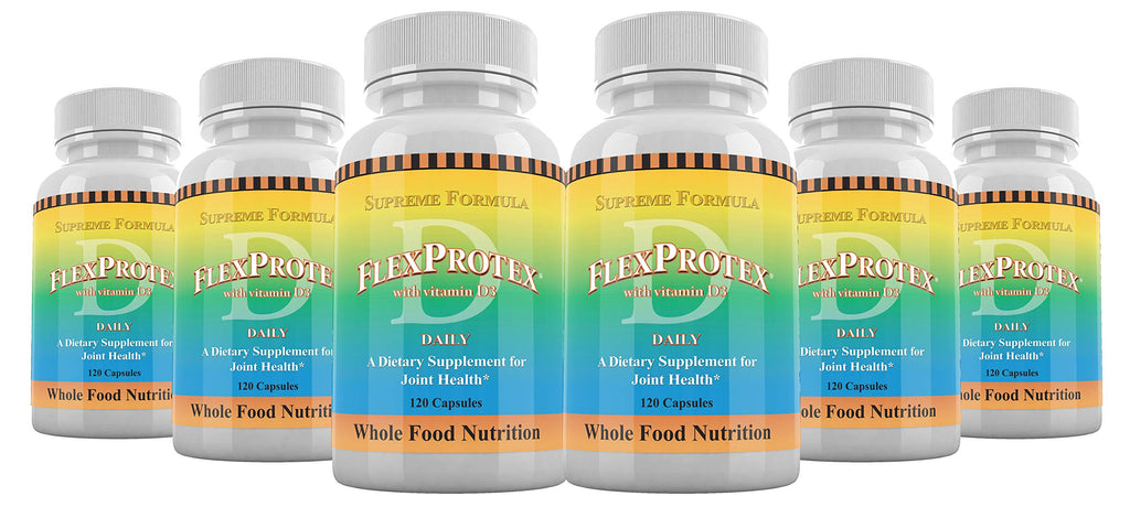 Daily Health FlexProtex D — 6 Bottles, 720 Capsules | Natural Joint Support Formula