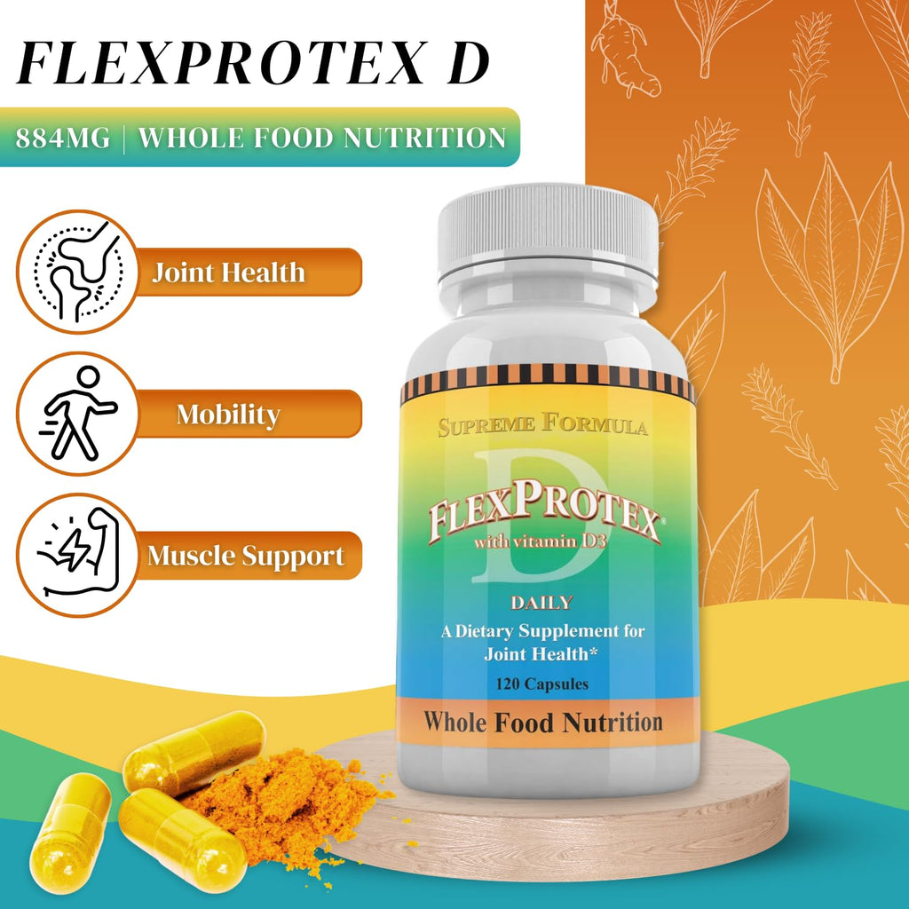 Daily Health FlexProtex D — 6 Bottles, 720 Capsules | Natural Joint Support Formula