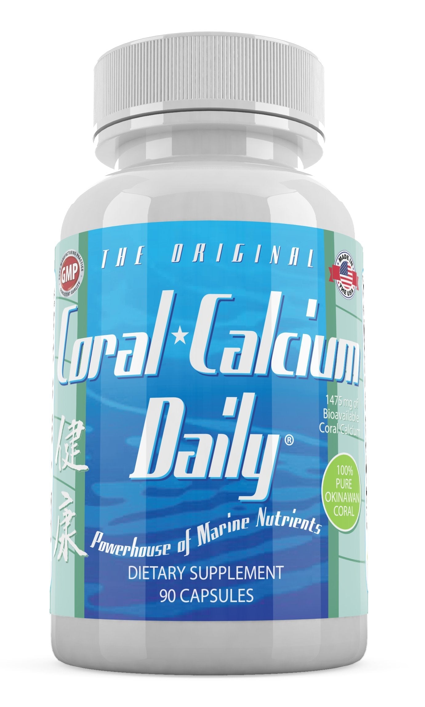 Daily Health - Pure Okinawa Coral Calcium - Marine-Grade with 72 Trace Minerals, 1475mg, 540 Vegetable Capsules (6 Month Supply)