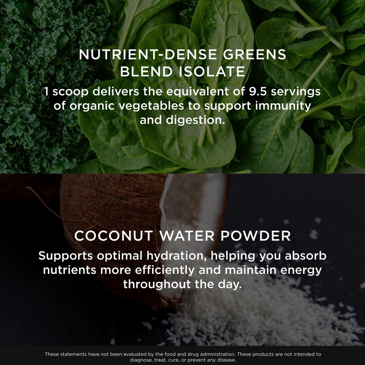 The Genius Brand Daily Superfood Greens - Organic Pineapple Powder, 30 Servings