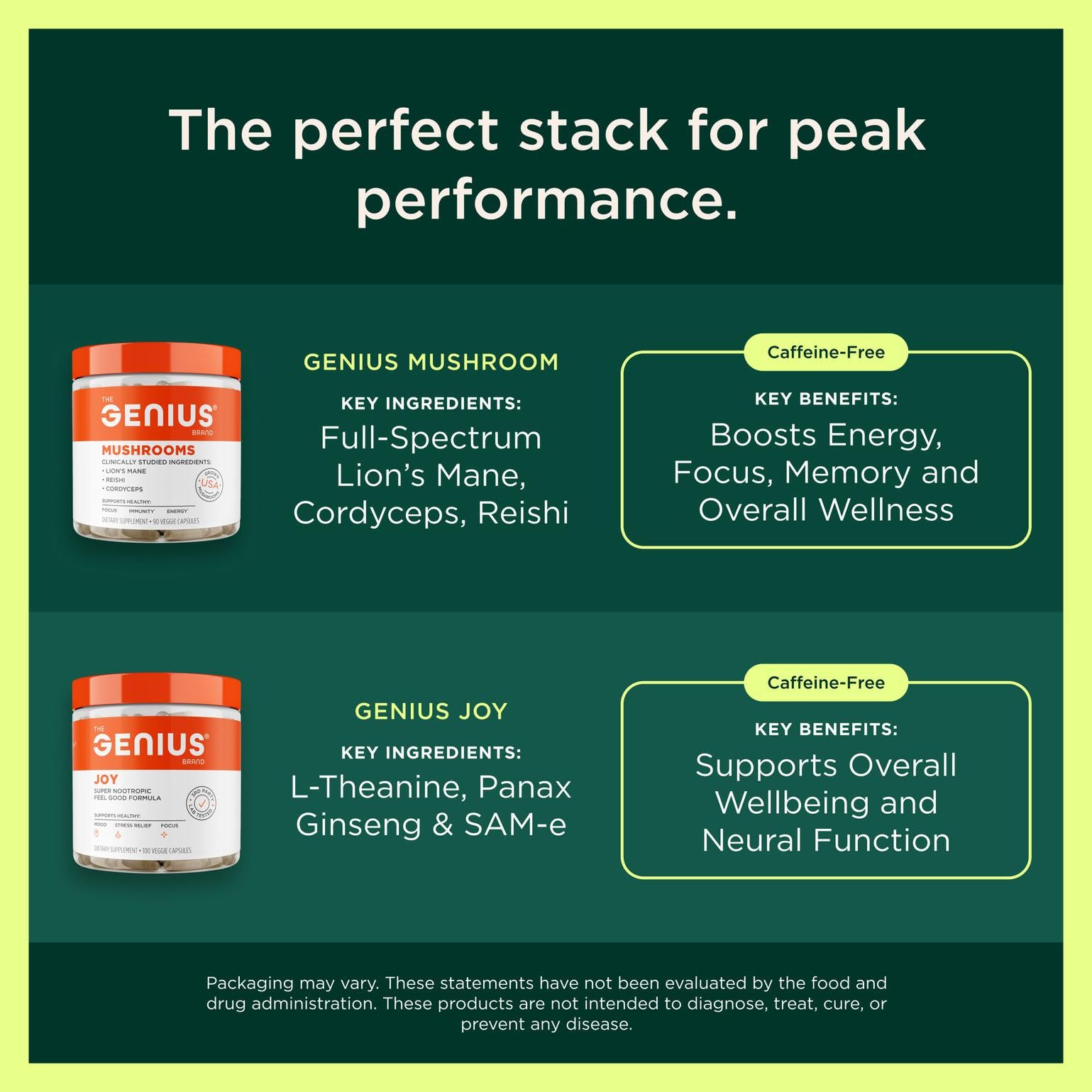 The Genius Brand Daily Superfood Greens - Organic Pineapple Powder, 30 Servings