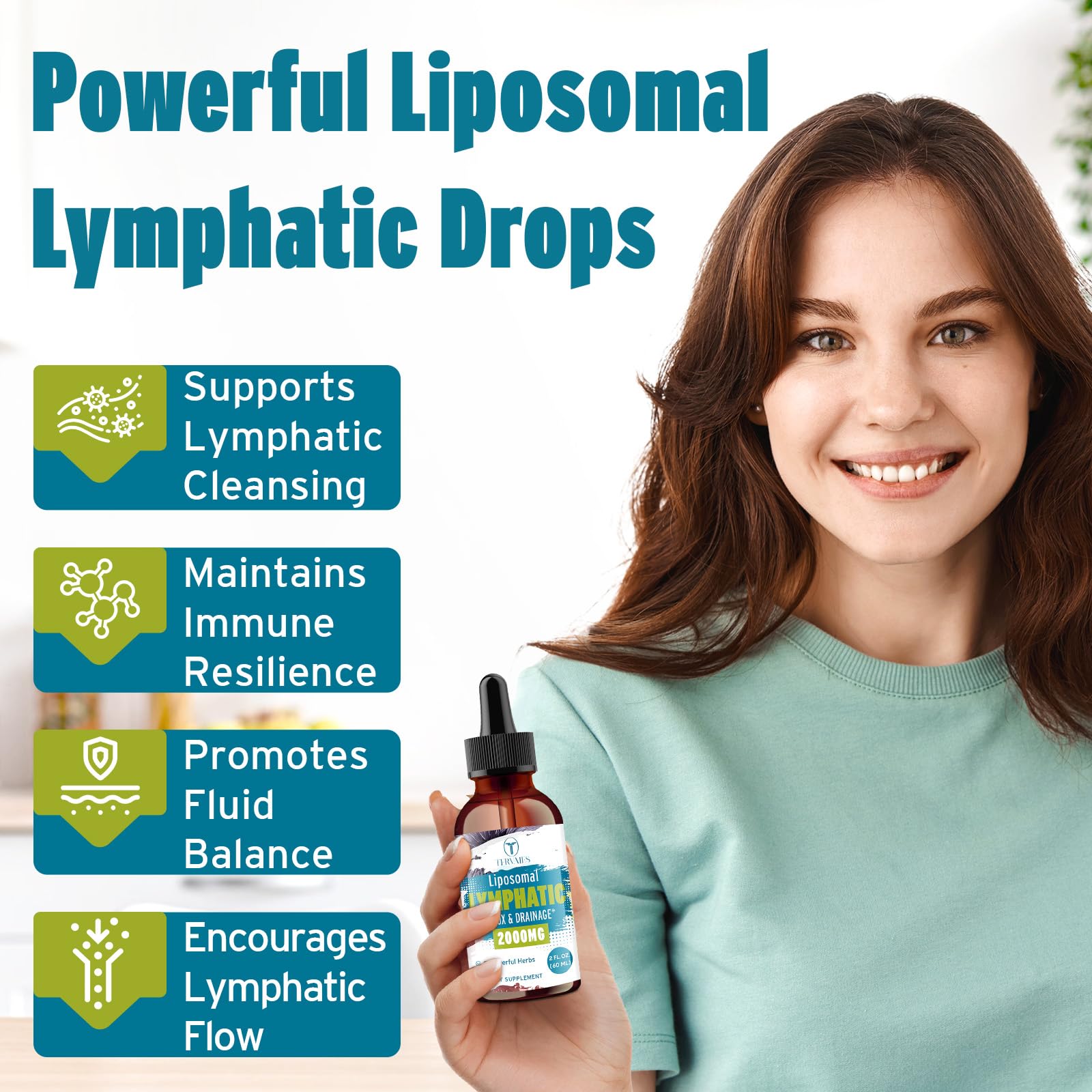 Liposomal Lymphatic Drops – Herbal Blend with Elderberry & Echinacea – 4 FL OZ