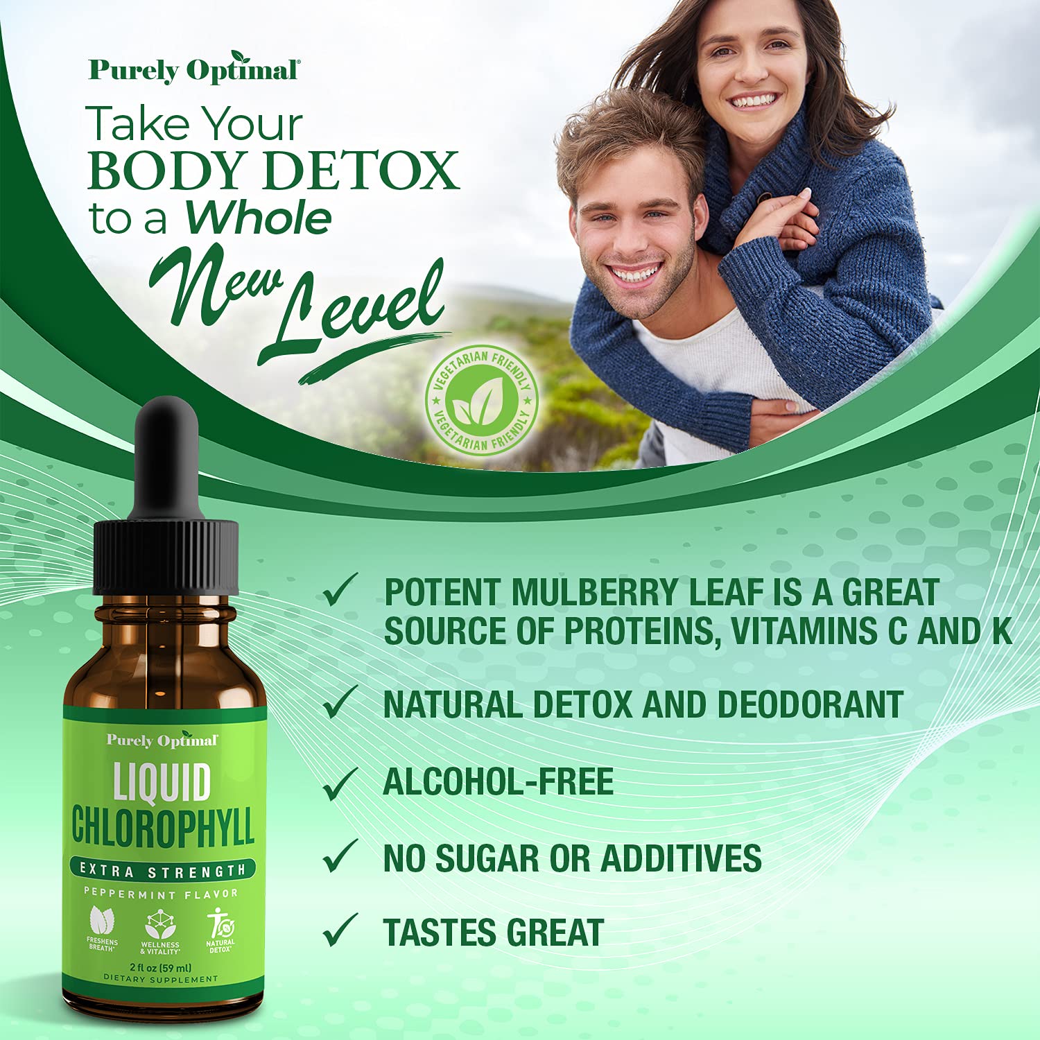 Premium Chlorophyll Liquid Drops - 118 Servings, 100% Natural & Gluten Free | Non-GMO, USA Made