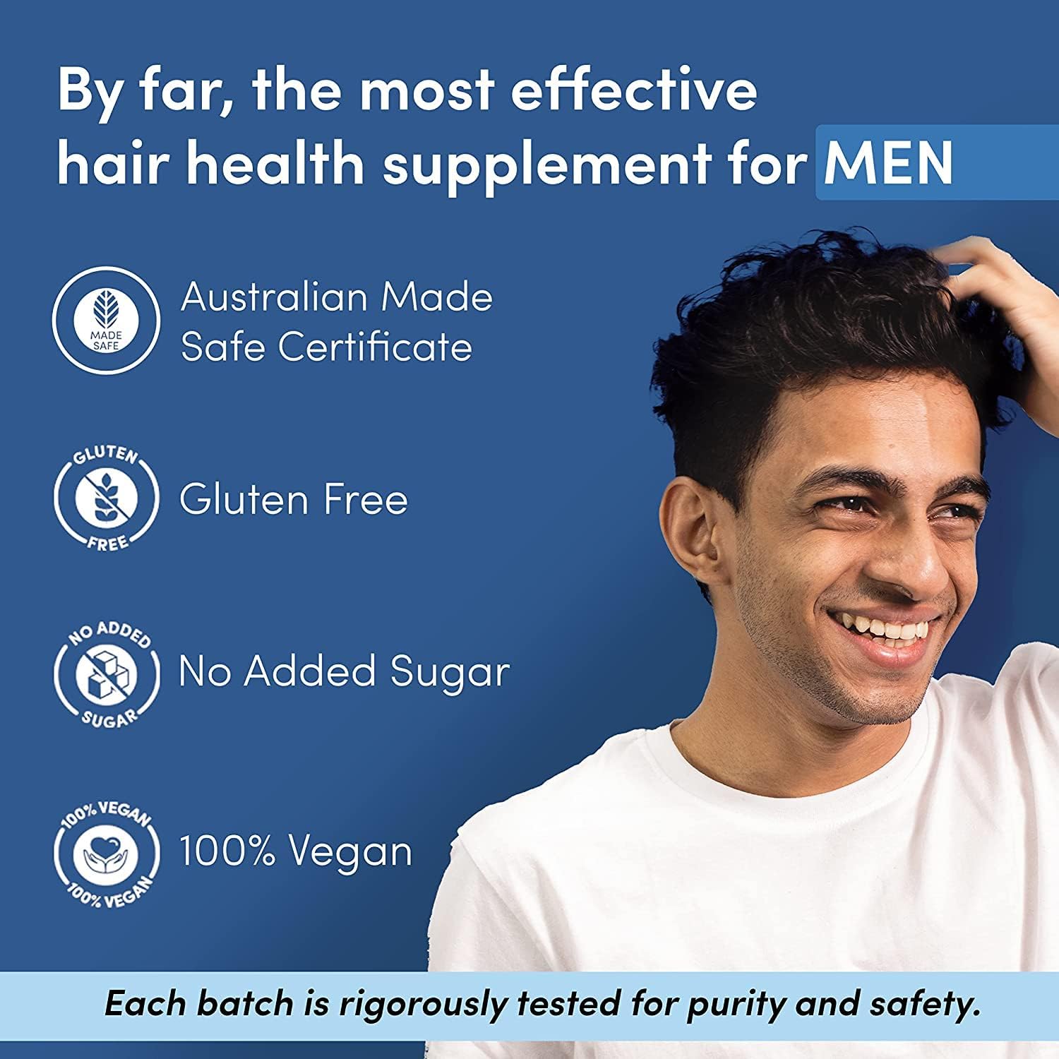 Man Matters Biotin Hair Gummy for Healthy Hair – No Sugar Added | 60 Gummies