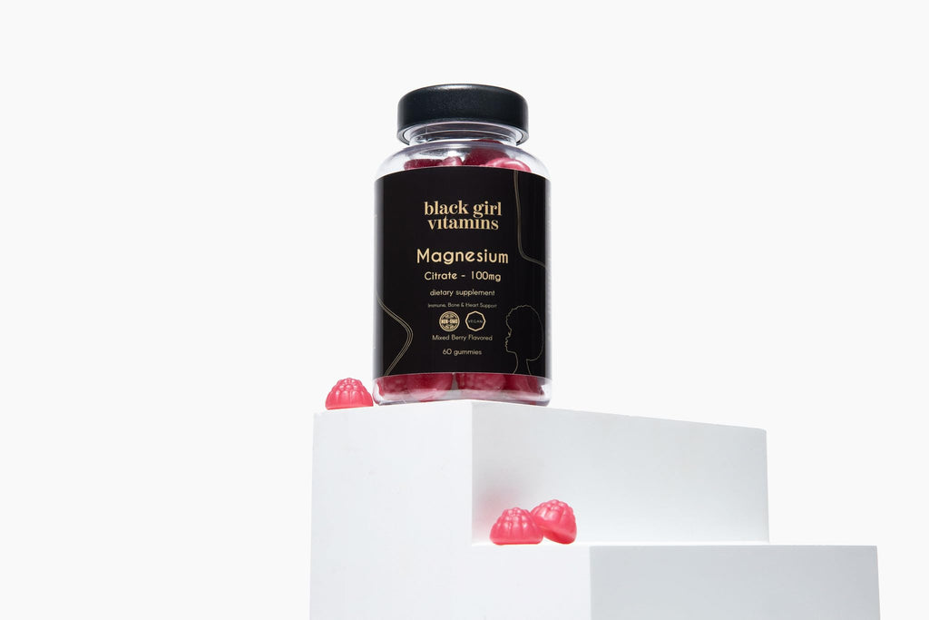 Black Girl Vitamins Magnesium Gummies - 100mg per Serving | Sleep, Immunity & Bone Support | Gluten-Free 60ct
