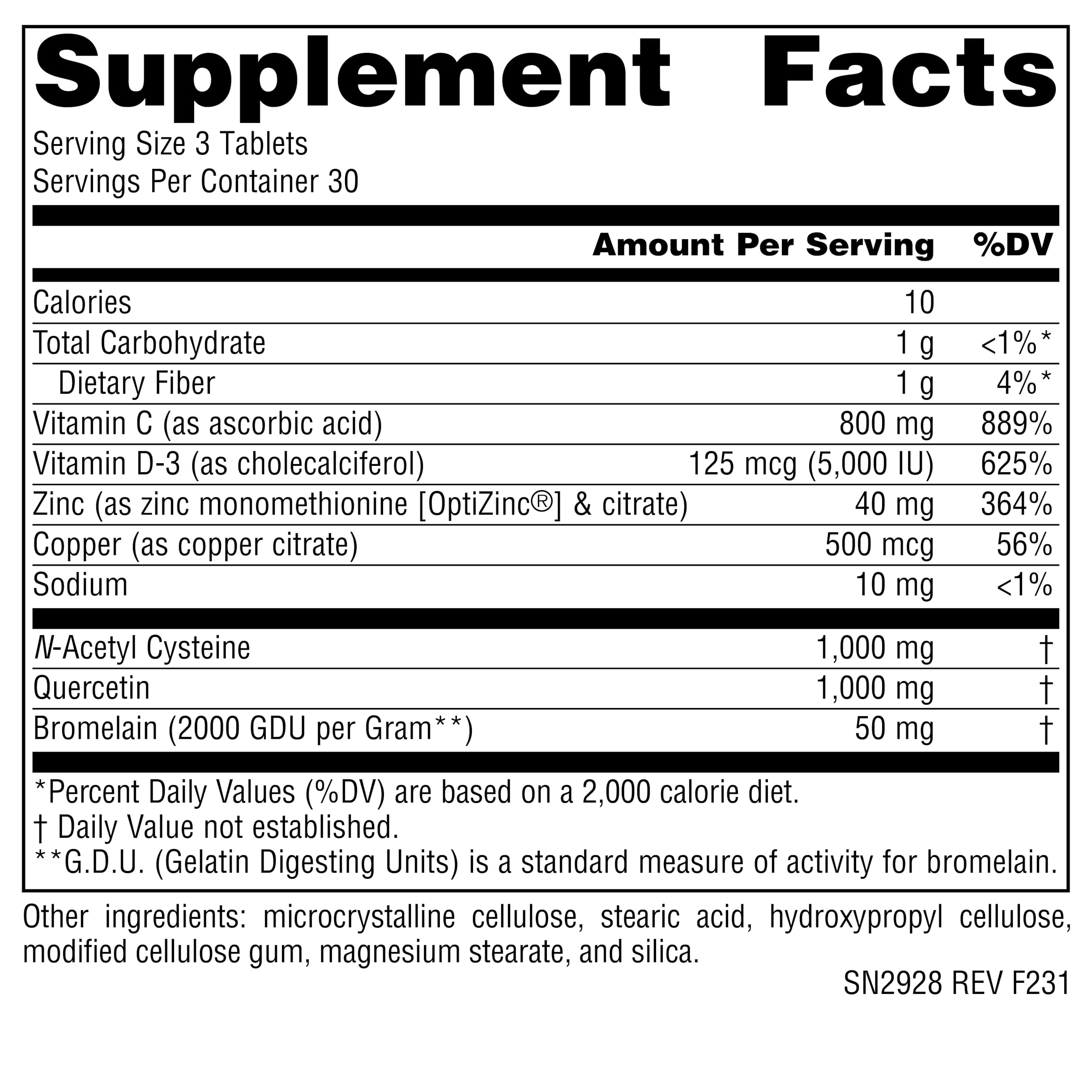 Source Naturals N-A-Cetin Immune Protocol - Crucial Immune Defense (90 Tablets)
