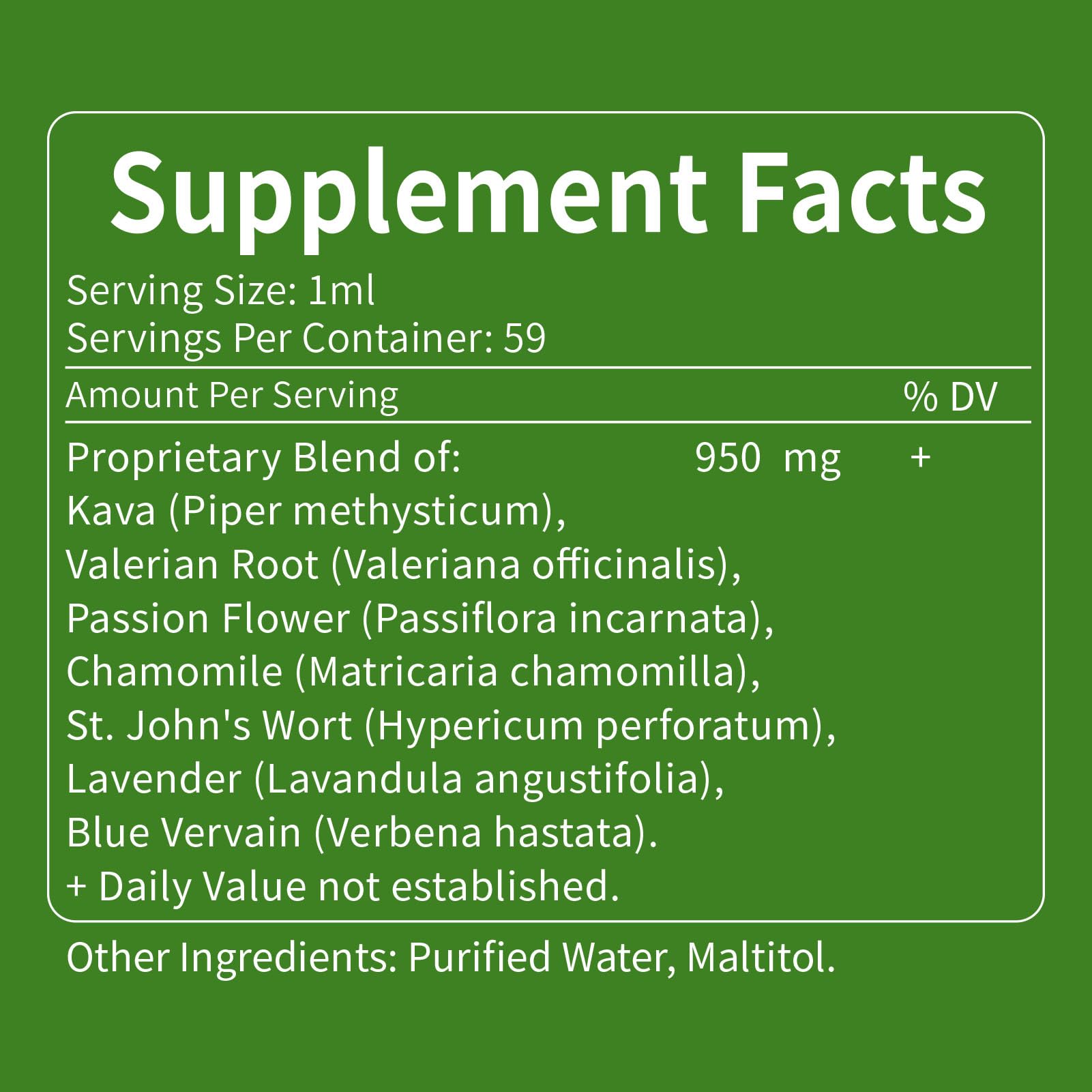 Green Herb Vibe Kava Drops – Relaxation & Sleep Support (60 Days, 2 oz)