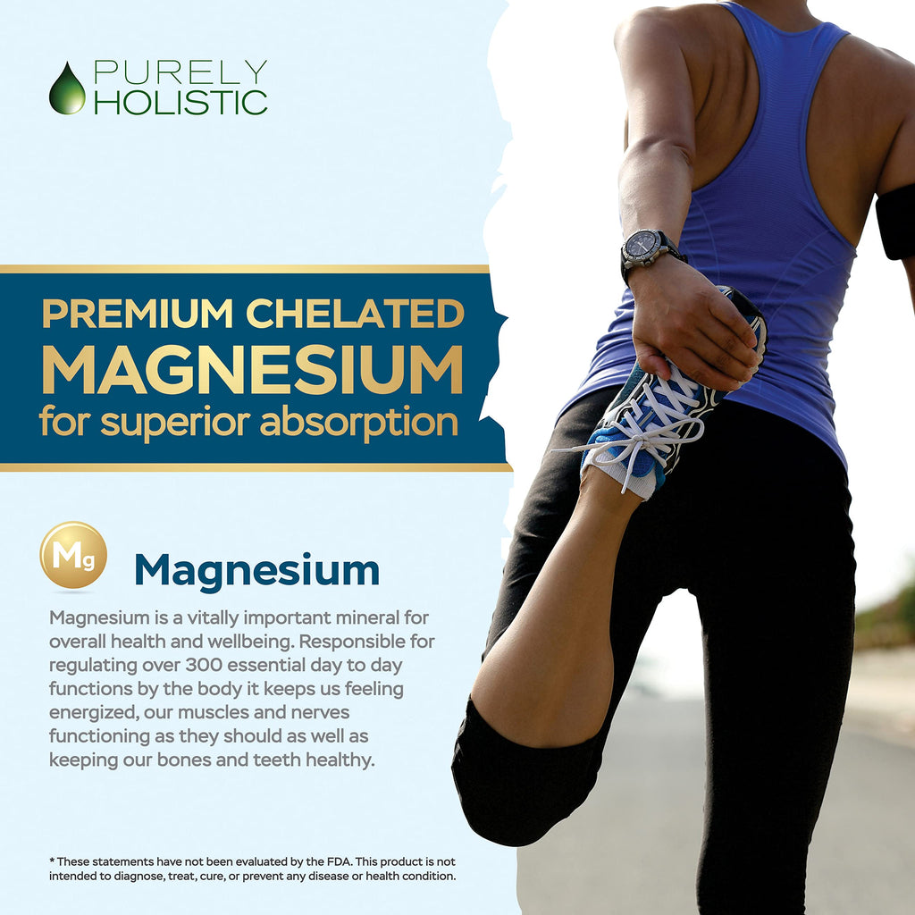 Magnesium Glycinate 400mg – 270 Tablets | High Bioavailability & Vegan