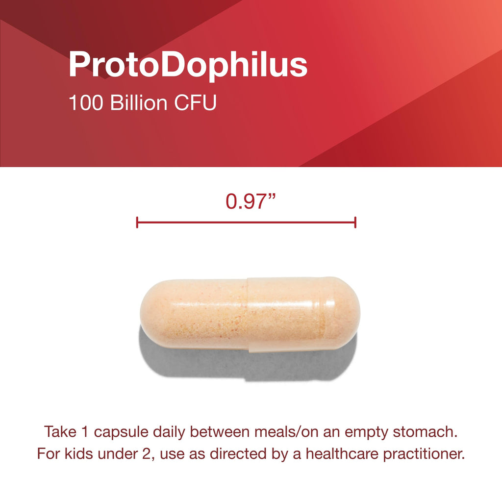 Proto Dophilus 100 Billion Probiotic – 10 Strains | Digestive Health & Detox (30 Veg Caps)