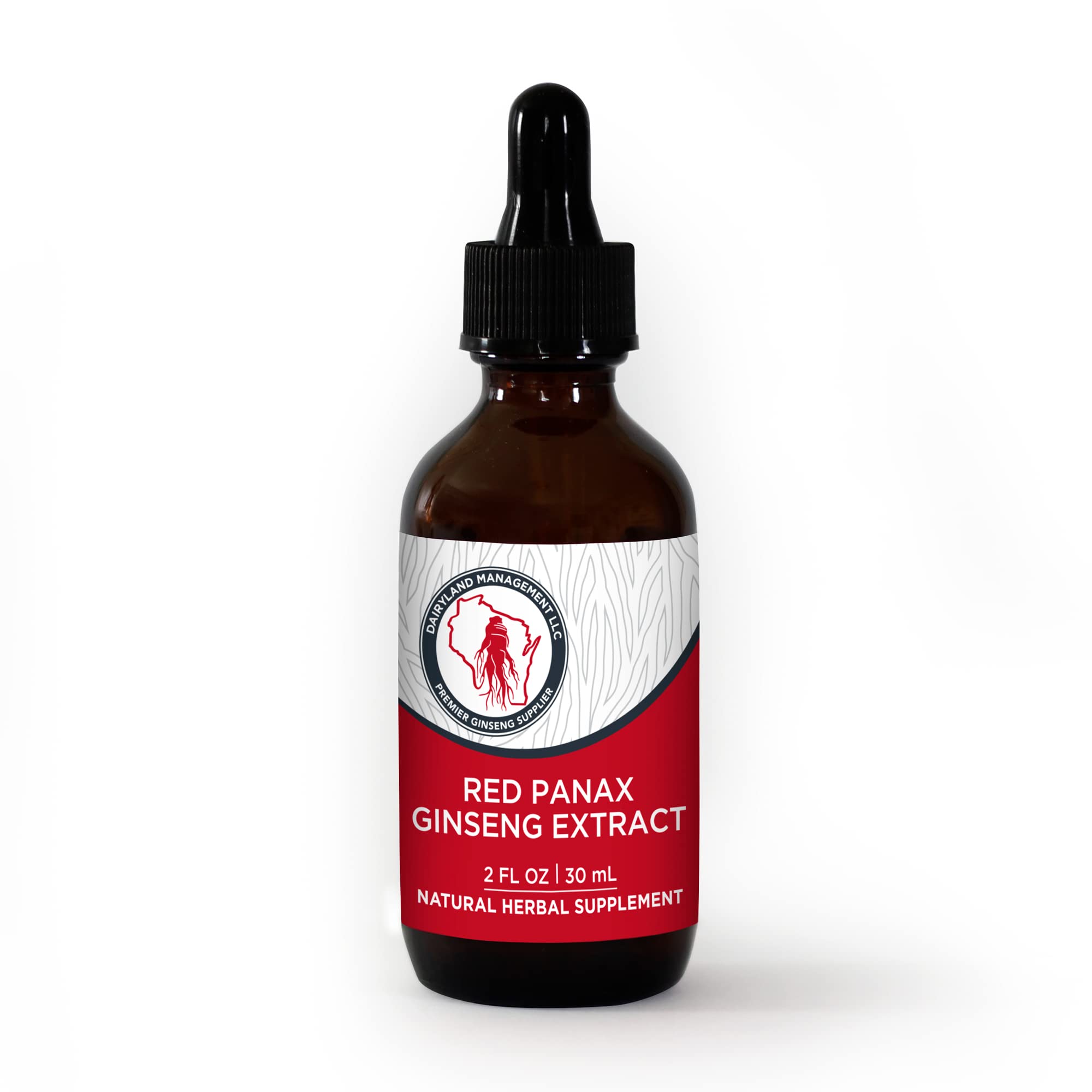 Dairyland Red Ginseng Extract 2 FL oz – Immune Support, Korean Red Panax Ginseng – Non-GMO & Gluten Free
