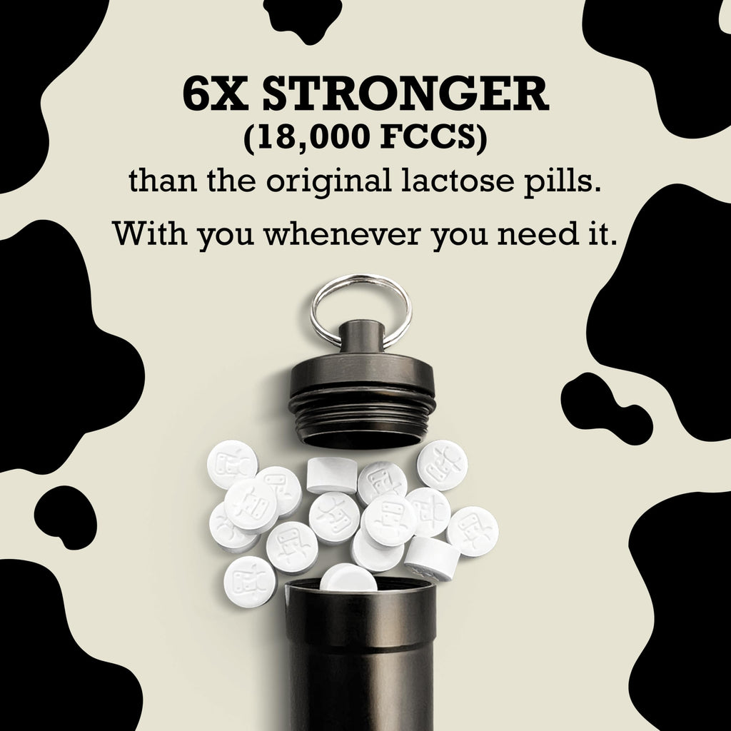 DairyPill Lactase Enzyme Pills – 18,000 FCCs, Portable, Gluten Free, USA Made | 180 Count