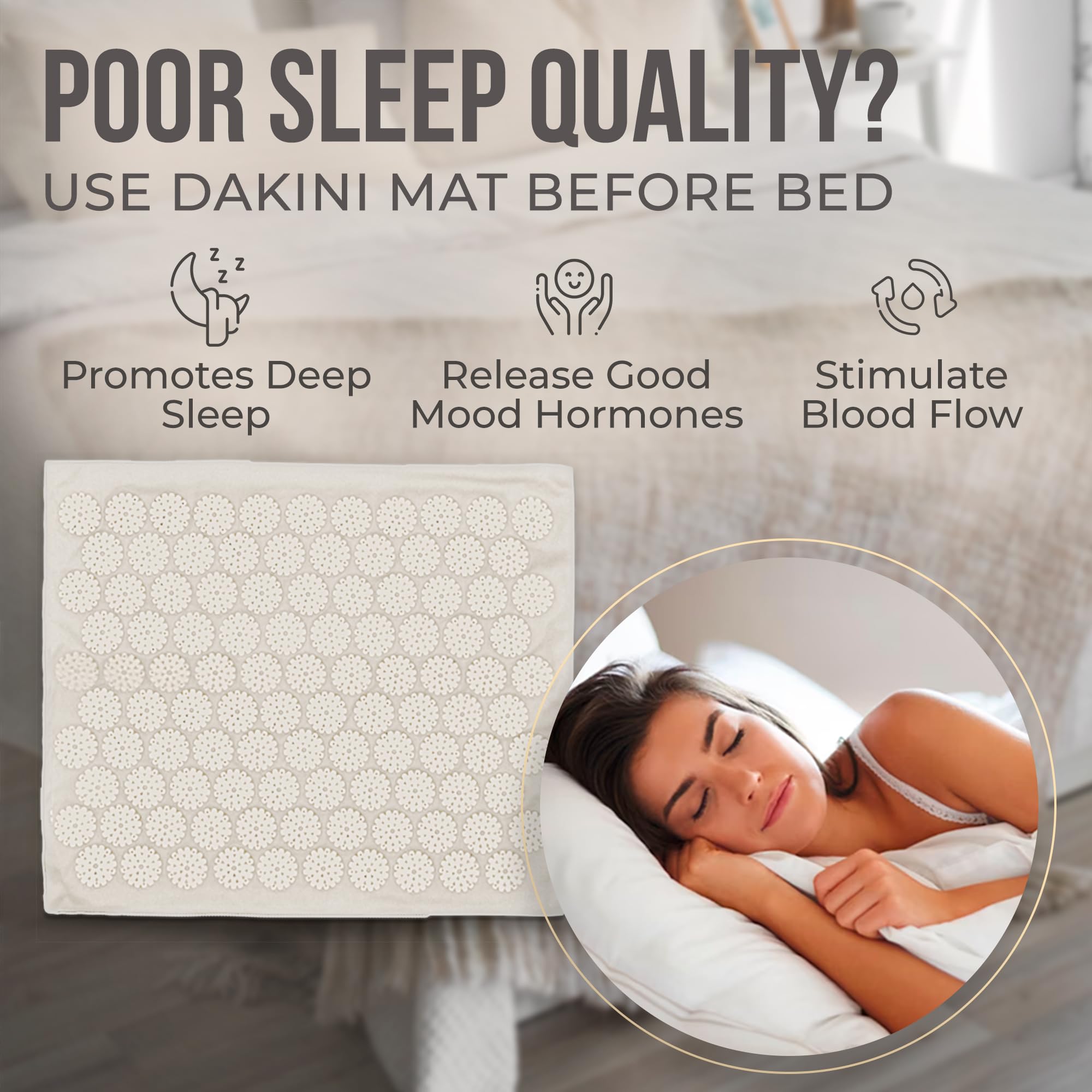 Dakini Acupressure Mat & Pillow Set – Full-Body Pain Relief