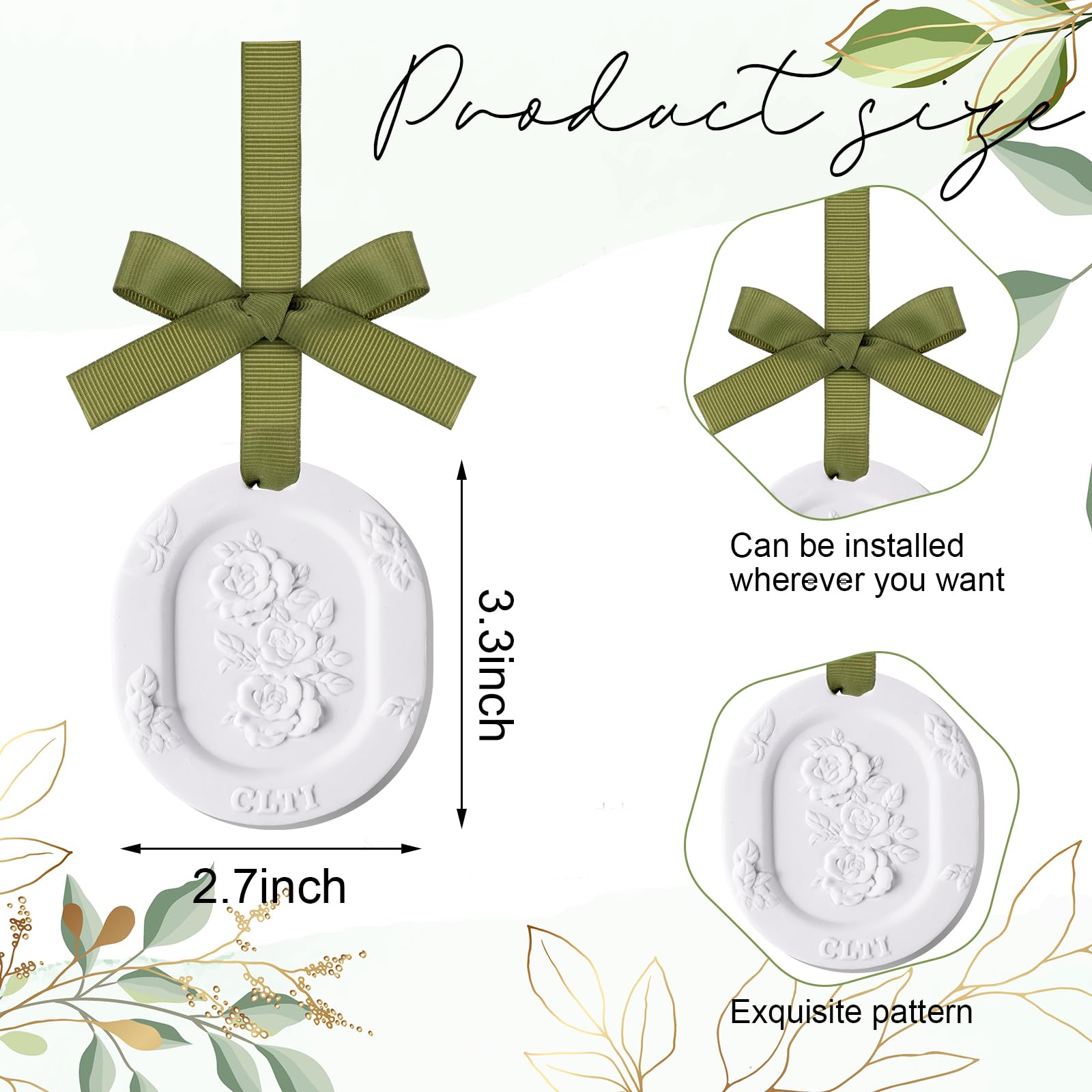 Dansib 6 Pcs Passive Diffusers for Essential Oils – 6 Aroma Flower Car Diffusers (Non-Electric, Classic 2.72 x 3.31 in)