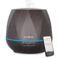 550ml Essential Oil Diffuser - DAROMA 6-in-1 Humidifier with Remote, 7-Color LED Lights, Dark Wood