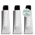 Davids Whitening Charcoal Travel Toothpaste – Fluoride Free, Peppermint, TSA 3-Pack
