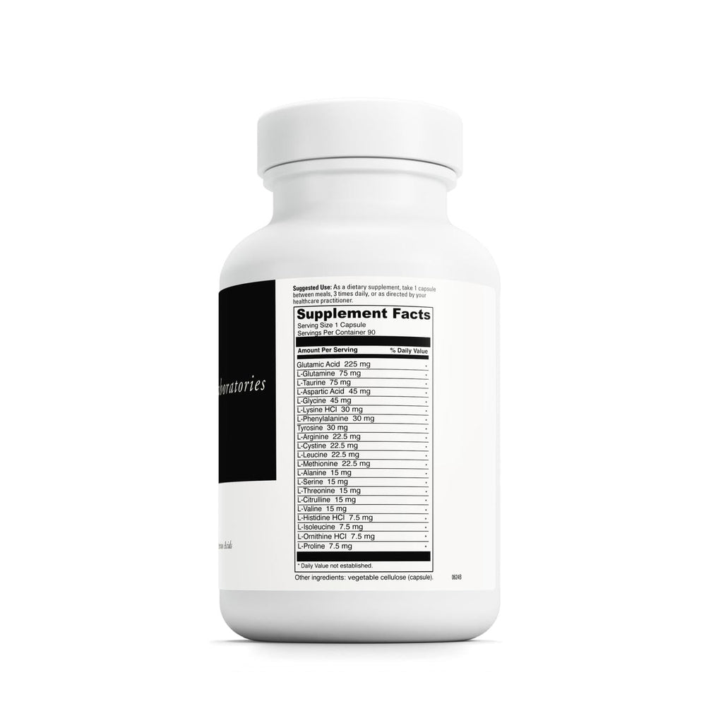 DAVINCI Labs Amino 21 – Brain Function & Muscle Metabolism Support | 90 Capsules, 750 mg